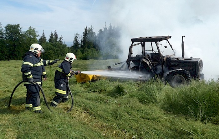 Einsatz: Traktorbrand Kreisbach