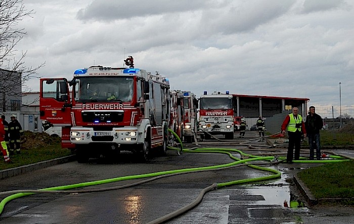 Brand einer Schlosserei Industriegebiet Nord