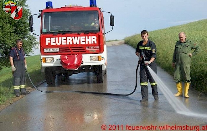 Einsatz: Unwetterschäden beseitigen