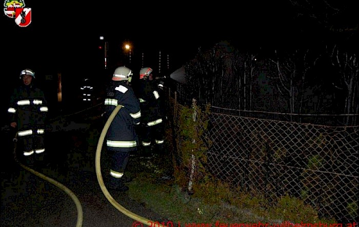 Brand eine Hecke