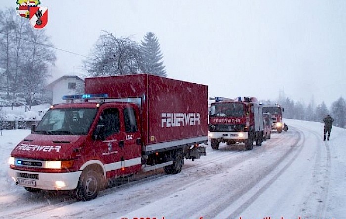 KHD-Einsatz: Beseitigen der Schneemassen in Annaberg