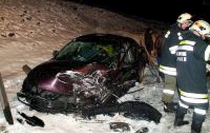 Schwerer Verkehrsunfall B20 bei Rotheau