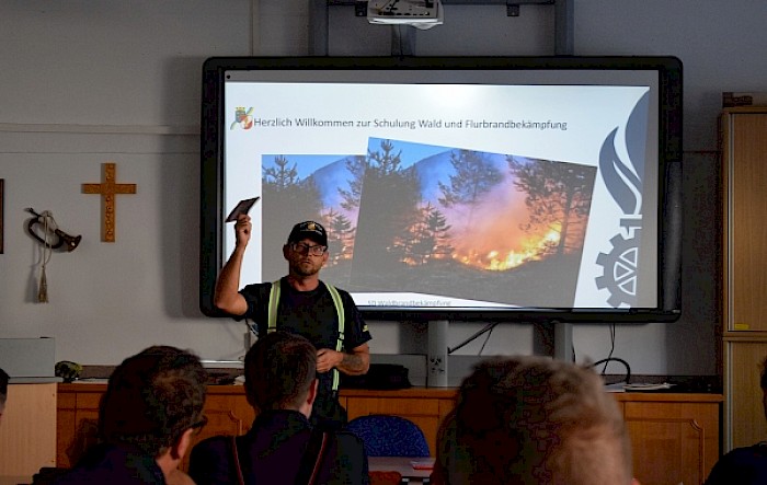 Waldbrandübung