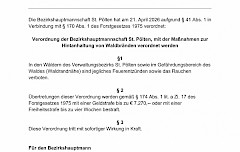 Waldbrandverordnung in Kraft getreten